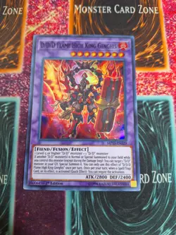 Yu-Gi-Oh! D/D/D Flame High King Genghis MP19-EN229 Super Rare 1st Ed Near Mint - Image 1