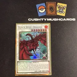 YUGIOH BLACK ROSE DRAGON GOLD RARE ALT ART MGED-EN026 1ST EDITION - Image 1