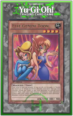 Elfe Gemini Toon - LCYW-FR107 - Carte Yu-Gi-Oh Francaise - Image 1