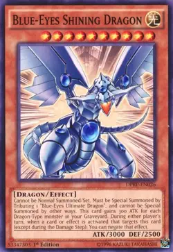 Duelist Pack: Rivals of the Pharaoh #DPRP-EN026 Blue-Eyes Shining Dragon - Image 1