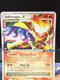 Pokemon Infernape LV.X DP10 Holo Card Diamond Pearl Black Star Promo - Image 2