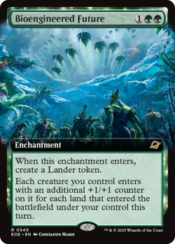 Bioengineered Future 0340 ~ **Extended Art** Rare Mint MTG Edge of Eternities - Image 1