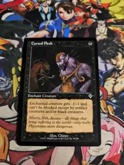 Cursed Flash 🇬🇧 Nm Mtg Invasion 2000 Magic Card Black Og Enchant - Image 2