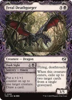 Feral Deathgorger (Showcase) - Near Mint MTG Tarkir: Dragonstorm - Image 1