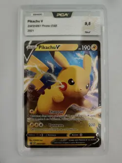 Carte Pokemon - Pikachu V SWSH 061 - Promo EB PCA 9,5 - Image 1