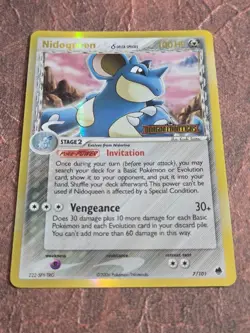 2006 Pokemon Nidoqueen HOLO (Delta Species) EX Dragon Frontiers #7/101 NM TCG - Image 1