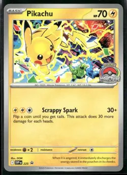 Pikachu SVP 225 - Pokemon TCG Black Star Promo World Championship 2025 Stamp NM - Image 1