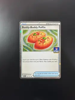 Buddy-Buddy Poffin Stamped Asia Exclusive Gym Promo 144/162 Pokemon TCG NM - Image 1