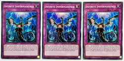 3 x SDCS-EN036 Infinite Impermanence - Super Rare 1st Ed Near Mint YuGiOh Cards - Image 1