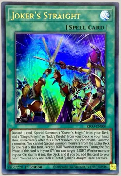 KICO-EN004 Joker's Straight - Ultra 1st Edition NA Print Near Mint YuGiOh - Image 1