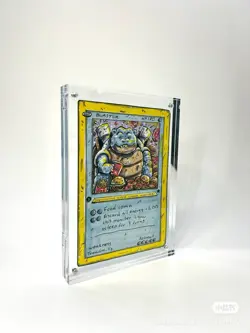 Hand Drawn Pokemon Garbage Monster Card Original Art Blastoise 1/1 - Image 1