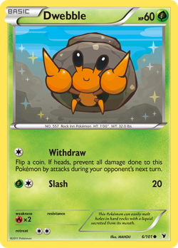 Dwebble 6/101 Common | Noble Victories | Pokemon Card - Image 1