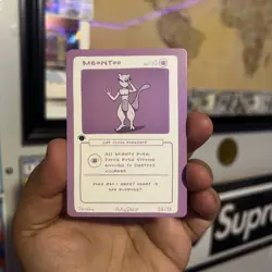 1st Edition Pokederp 2 Meowtoo - Mewtwo 38/38 Custom Derpy Card - Image 1
