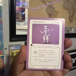 1st Edition Pokederp 2 Meowtoo - Mewtwo 38/38 Custom Derpy Card - Image 2