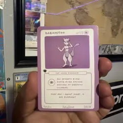 1st Edition Pokederp 2 Meowtoo - Mewtwo 38/38 Custom Derpy Card - Image 3