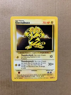 Electabuzz 20/102 Base Set - Rare Pokemon Card - NM/Mint - Image 1
