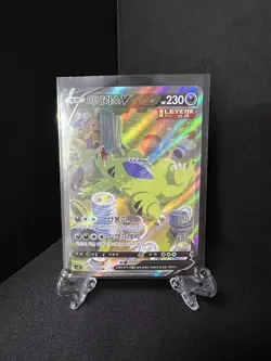 Pokemon Korea Card Tyranitar V Alt Art 077/070 Single Strike Master Like 155/163 - Image 1