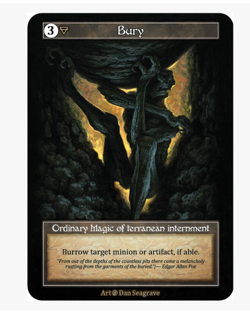 Bury (FOIL) Ordinary Beta Sorcery - Image 1