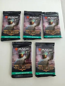 Magic The Gathering MTG Streets of New Capenna Draft Booster Packs Lot of 5 - Image 1