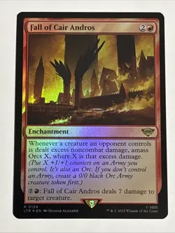 MTG Lord of the Rings Fall of Cair Andros Foil 0124 NM Rare - Image 1