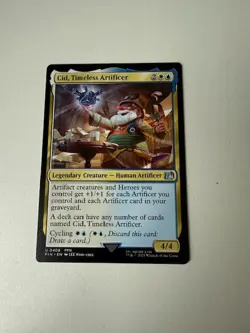 Cid, Timeless Artificer (0408) FFIII Final Fantasy MTG NM - Image 1