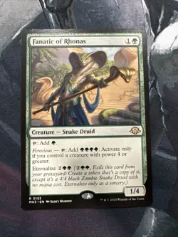 MTG Magic the Gathering Fanatic of Rhonas (152/703) Modern Horizons 3 LP - Image 1