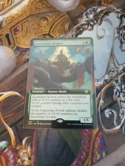 Ascendant Acolyte Extended Art MTG Kamigawa: Neon Dynasty - Pack Fresh - - Image 1