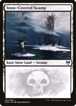 Snow-Covered Swamp 280 1x MtG Kaldheim SP/NM - Image 1