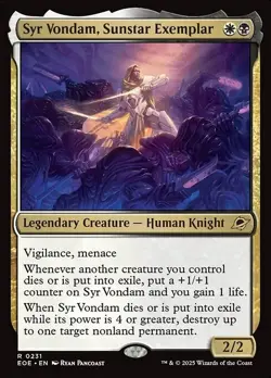 Syr Vondam, Sunstar Exemplar x1 1x Edge of Eternities NM MTG - Image 1