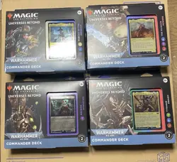 Warhammer 40k Commander Deck Case. All Four Decks. New Sealed. Magic the Gatheri - Image 1