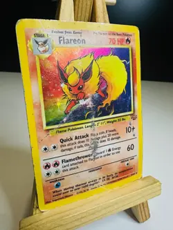 Flareon 3/64 [HP/Damaged] [Jungle] (1999) Rare Holo - Pokemon Card - Image 2