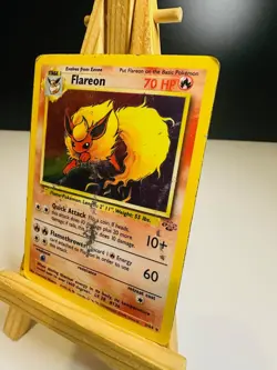 Flareon 3/64 [HP/Damaged] [Jungle] (1999) Rare Holo - Pokemon Card - Image 3