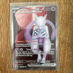 Team Rocket’s Mewtwo Ex 213/182 - Pokemon TCG - Destined Rivals - NM - Image 1