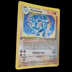 Pokemon TCG Machamp Holo 1st Edition Base Set #8/102 Holo Rare - Image 2