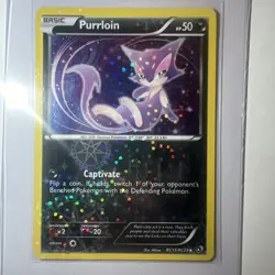 Pokemon TCG Purrloin Legendary Treasures RC13/RC25 Radiant LP. - Image 1
