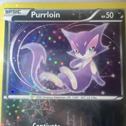 Pokemon TCG Purrloin Legendary Treasures RC13/RC25 Radiant LP. - Image 2