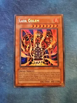 Yugioh! Lava Golem PGD-107 1st Edition Secret Rare NA English Vintage - Image 1
