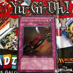 YUGIOH Ultra Rare Seven Tools Of The Bandit MRD-E129 NM - Image 1