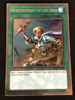 Yugioh Reinforcement of the Army NKRT-EN026 Platinum (NM) - Image 1