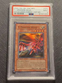 PSA 9 - Y - DRAGON HEAD - MFC-005 - 1ST EDITION - SUPER RARE - 2003 - Yu-Gi-Oh - Image 1