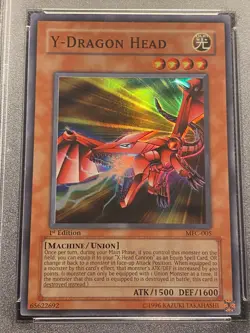 PSA 9 - Y - DRAGON HEAD - MFC-005 - 1ST EDITION - SUPER RARE - 2003 - Yu-Gi-Oh - Image 2