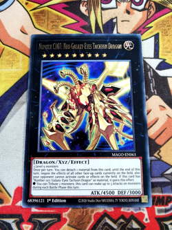 Number C107: Neo Galaxy-Eyes Tachyon Dragon mago-en063 (NM+) Gold Rare Yu-Gi-Oh! - Image 1