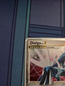 Dialga Lv.X Pokemon Card DP17 Diamond & Pearl Black Star Promo Played conditon - Image 4