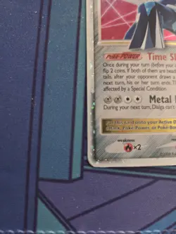 Dialga Lv.X Pokemon Card DP17 Diamond & Pearl Black Star Promo Played conditon - Image 5
