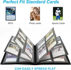 4 Pocket Card Binder for 160 Sleeves, Card Folder Ablum for Trading Cards Collec - Image 4