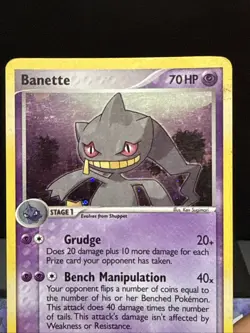 Pokemon Card Banette 4/108 EX Power Keepers Rare Holo Played - Image 2