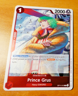 ONE PIECE ENGLISH CARD GAME RARE HOLO CARTE CARTE GRUS OP11-013 R EN JCC MINT - Image 1