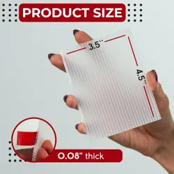 Trading Card Shipping Protector 120 Pack, 3.5" x 4.5", Durable Plastic Clear - Image 2