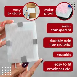 Trading Card Shipping Protector 120 Pack, 3.5" x 4.5", Durable Plastic Clear - Image 4