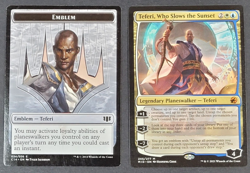 MTG - 1x Teferi Who Slows the Sunset + Emblem - Innistrad Midnight Hunt - LP/NM - Image 1